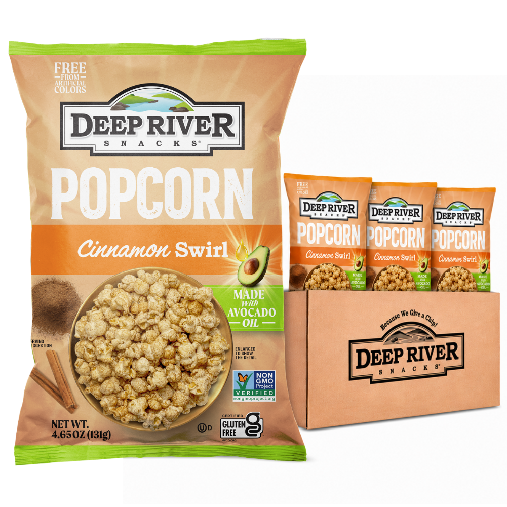 Deep River Popcorn Cinnamon Swirl – Made With Avocado Oil