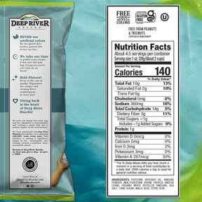 Deep River Popcorn Sea Salt & Vinegar  – Made With Avocado Oil