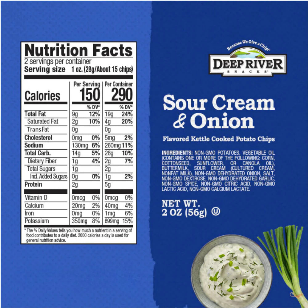 Sour Cream and Onion Kettle Cooked Potato Chips