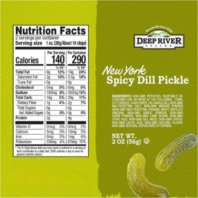 New York Spicy Dill Pickle Kettle Cooked Potato Chips