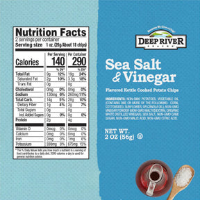 Sea Salt & Vinegar Kettle Cooked Potato Chips