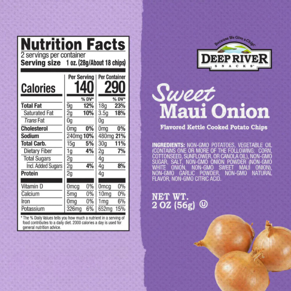 Sweet Maui Onion Kettle Cooked Potato Chips