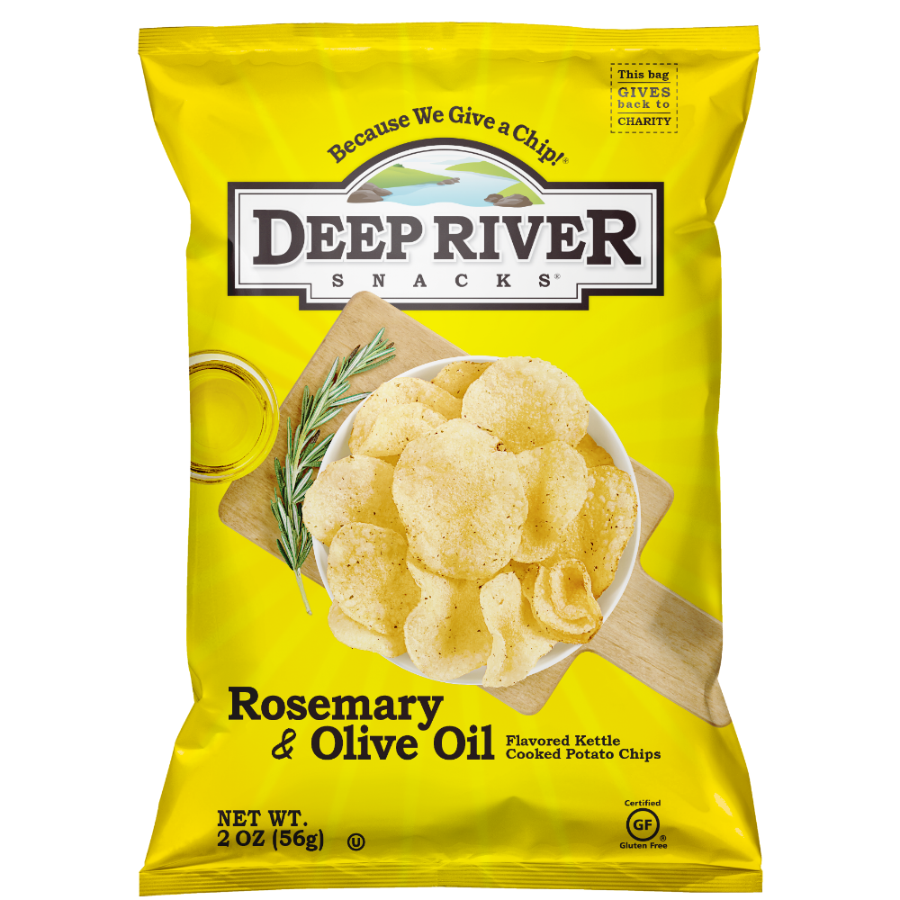 Deep River Snacks Lot de 24 chips de pommes de terre cuites à la marmi