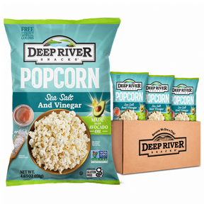 Deep River Popcorn Sea Salt & Vinegar  – Made With Avocado Oil