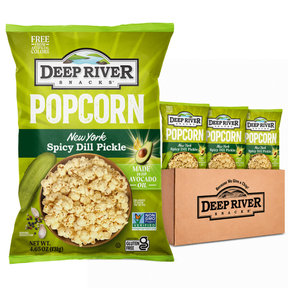 Deep River Popcorn New York Spicy Dill Pickle – Made With Avocado Oil