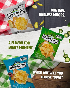 Deep River Snacks Kettle Potato Chips Variety Pack, 2 oz Bags, 24 Count