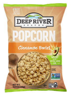 Deep River Popcorn Cinnamon Swirl – Made With Avocado Oil