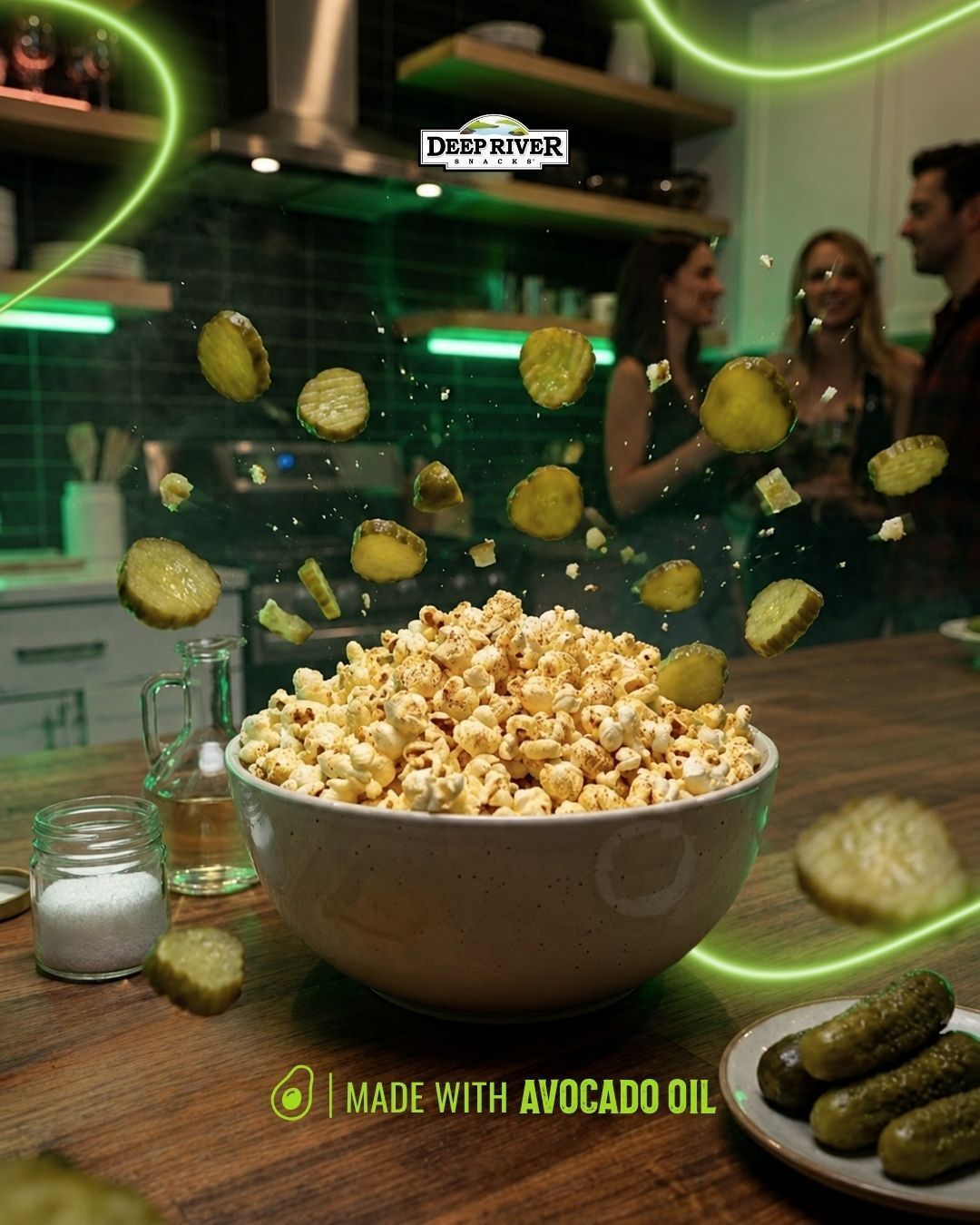 Deep River Popcorn New York Spicy Dill Pickle – Made With Avocado Oil