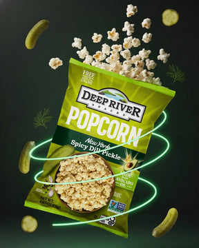 Deep River Popcorn New York Spicy Dill Pickle – Made With Avocado Oil